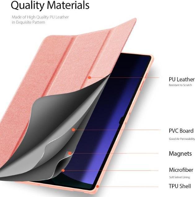 Actual product image Dux Ducis Domo Series Leather Book Cover Case (Galaxy Tab S10 Ultra, Galaxy Tab S9 Ultra, Galaxy Tab S8 Ultra)