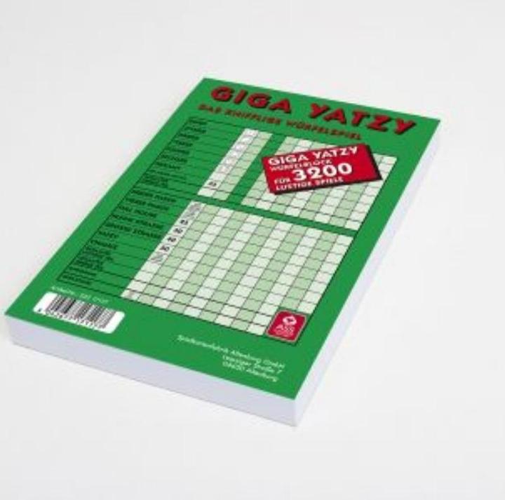 ASS Altenburg 22517117 - Giga Yahtzee Pad (German)