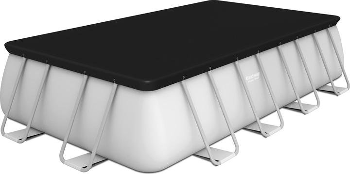 Produktbild Bestway Pool Power Steel KomplettSet eckig gra (488 x 244 x 122 cm)