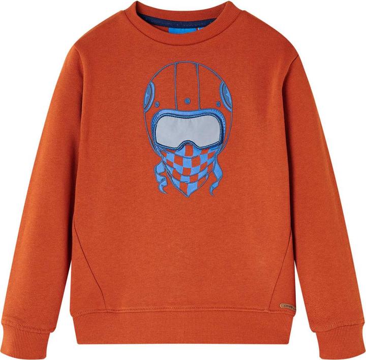 VidaXL Kinder-Sweatshirt Rostbraun 140,Material: 92 % Baumwolle. 8 (140)