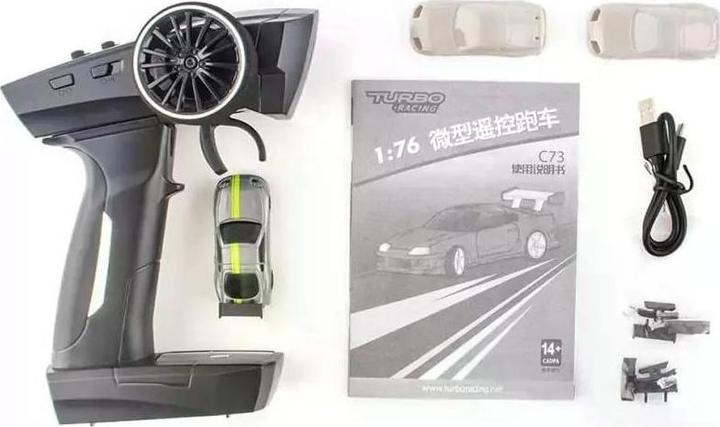 Actual product image Turbo Racing Micro Sport C73, Green, RTR, 1:76 (RTR Ready-to-Run)