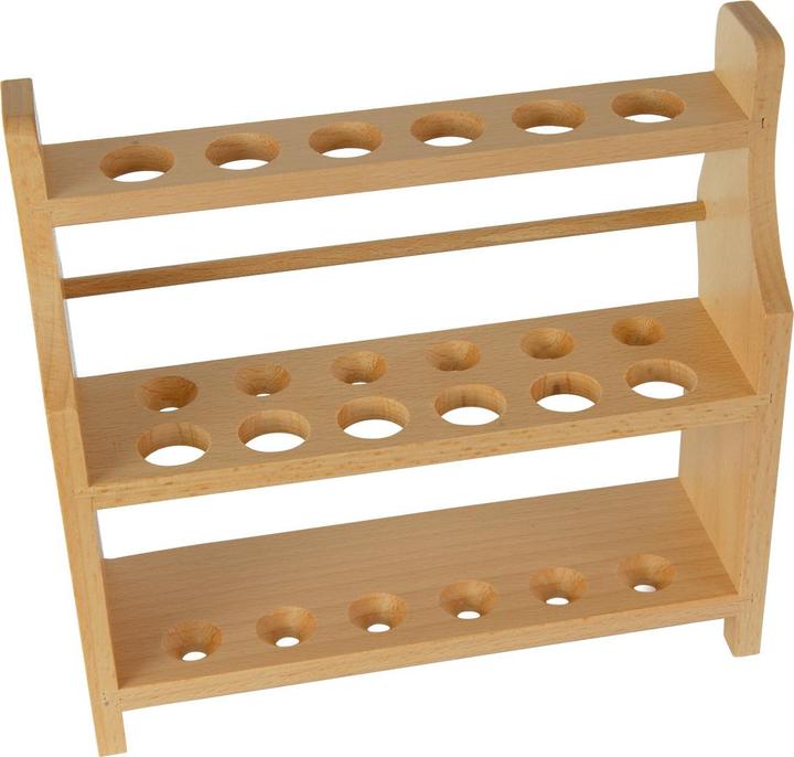 Produktbild Casativo Reagenzglasständer aus Buchenholz für 12 Gläser, 21 x 8 x 20 cm (Diverse Gewürze)