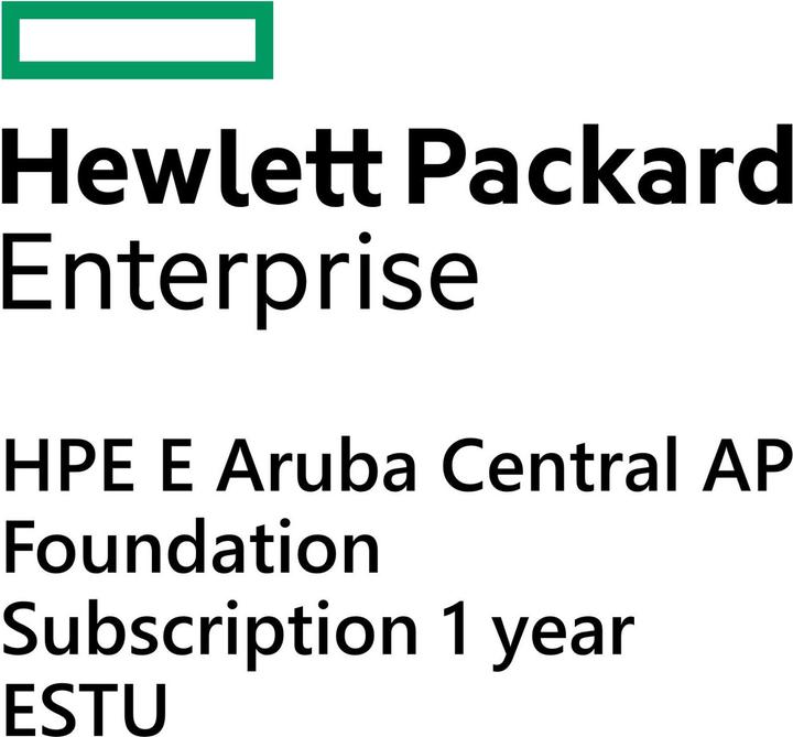 HPE E Aruba Central AP, abbonamento Foundation, 1 anno, E-STU (1 Dispositivi, 12 mesi)