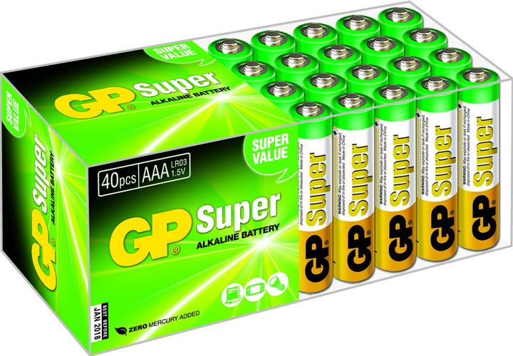 GP Batteries Super alcalin (40 pcs, AAA)