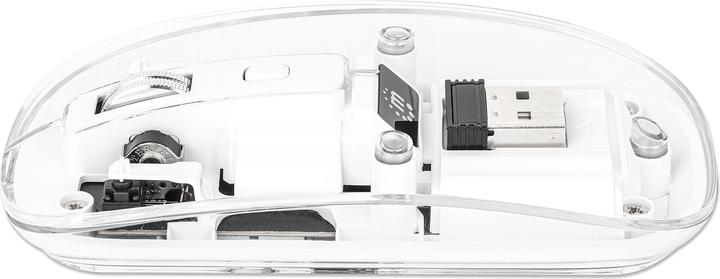 Immagine prodotto Manhattan Mouse MH trasparente 4D, bianco (Senza fili)