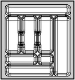 Actual product image Agoform Cutlery tray