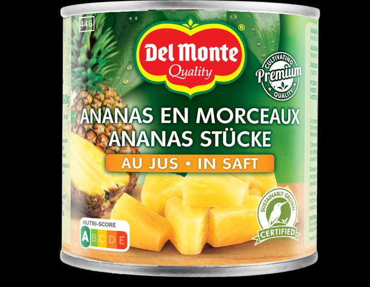 Image du produit Del Monte Morceaux d'ananas dans du jus d'ananas (435 g)
