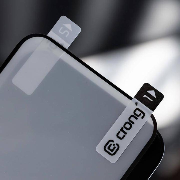 Actual product image Crong 7D Nano Flexible Glass - Niepękające szkło hybrydowe 9H na cały ekran iPhone 14 Plus / iPhone (1 Piece, Apple iPhone 13 Pro Max)