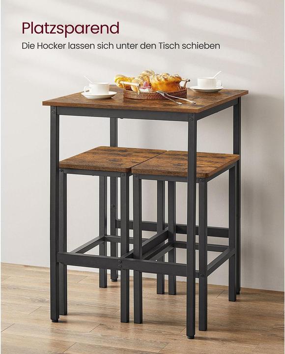 Produktbild Vasagle Bartisch-Set (60 x 90 x 60 cm)