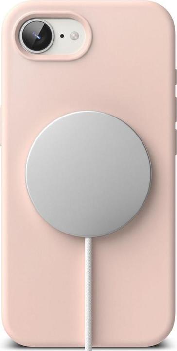 Actual product image Ringke Silicone Magsafe iPhone 16e Case - Pink (Apple iPhone 16e)