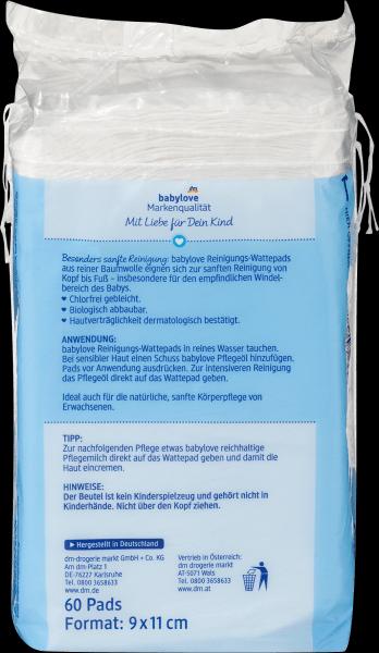 Produktbild dm babylove Reinigungs-Wattepads