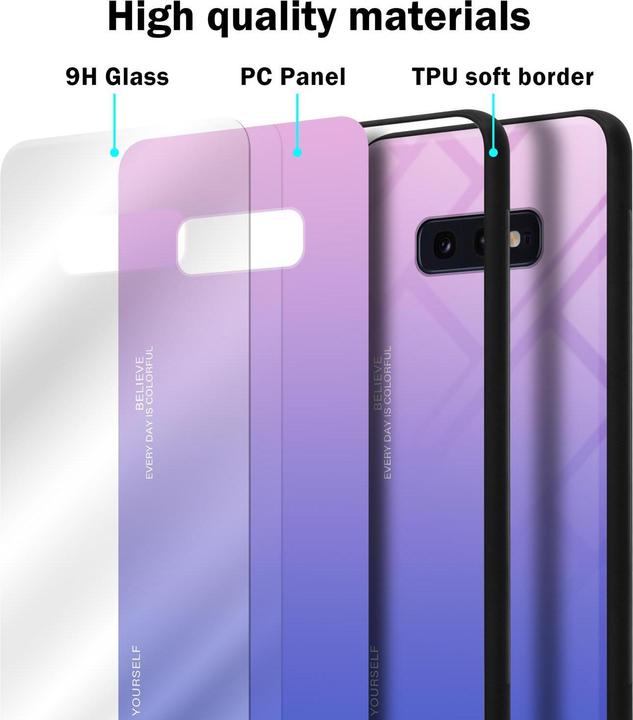 Immagine prodotto Cadorabo Copertura in vetro TPU 2 colori (Samsung Galaxy S10e)