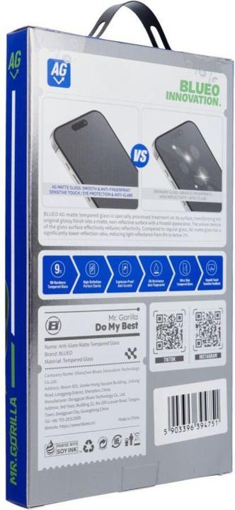 Produktbild 4Kom Protective glass Blueo 5D Mr. Monkey Glass - Samsung Galaxy S24 Ultra black (AG Matte Glass) (1 Stück, Samsung Galaxy S24 Ultra)