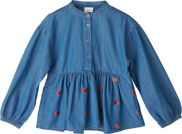 Produktbild S.Oliver Jeansbluse mit Volants (128)