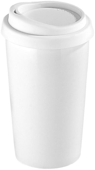 Produktbild Rosenstein & Söhne Coffee-to-go-Becher aus Keramik, Silikondeckel, 250 ml, doppelwandig (250 ml, 1 x)