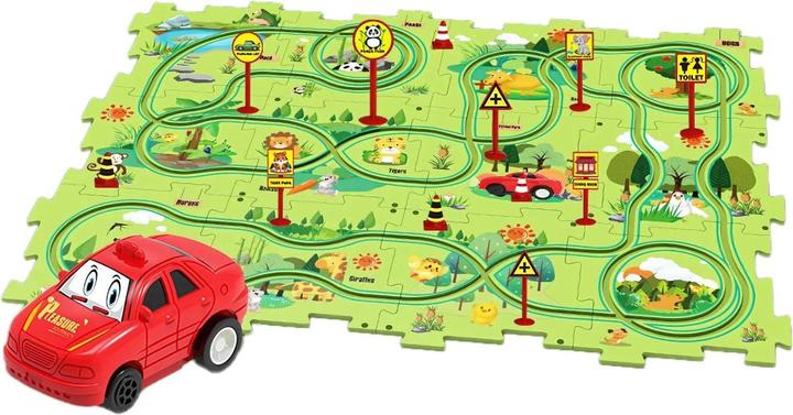 Produktbild Hermex Elektrisches Schienenbahn-Puzzle für Kinder Kinderspielzeug Lernspielzeug (33 x 25 cm)