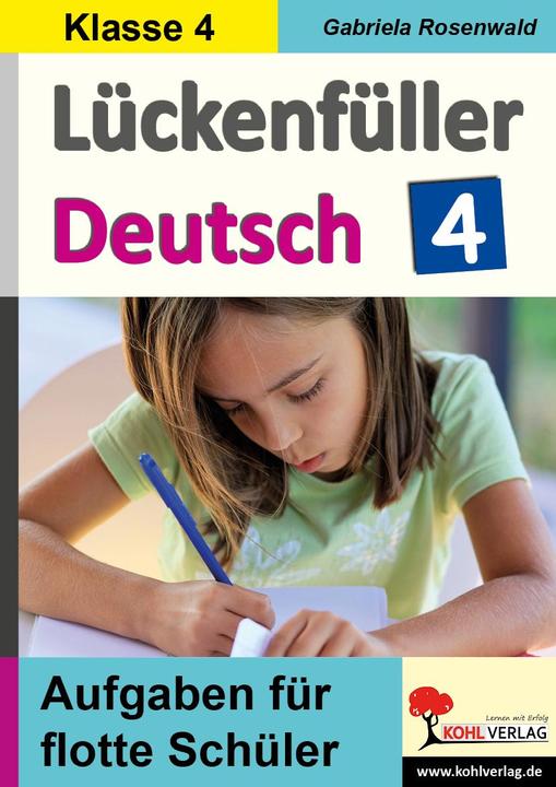 Produktbild Lückenfüller Deutsch / Klasse 4 (Deutsch, Gabriela Rosenwald, 2020)