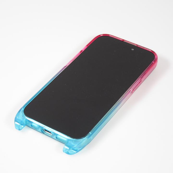 Image du produit PhoneLook Coque Gel transparent WISH ME LUCK avec crochet pour lanière (sans lanière) /bleu (Apple iPhone 15 Pro Max)