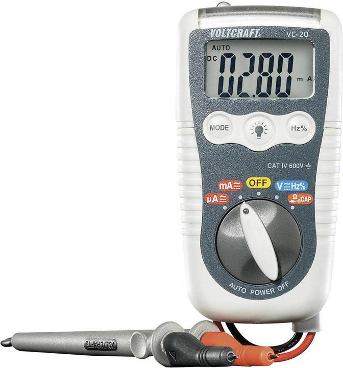 Immagine prodotto Voltcraft Multimetro portatile digitale VC-20 (CAT IV 600V)