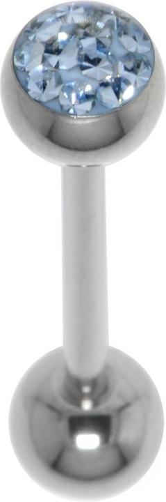 Bijouteria Zungenpiercing (Kristall, Chirurgenstahl 316L, Epoxiharz)