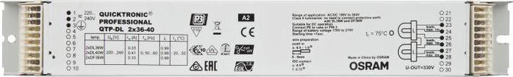 Actual product image Osram QTRONIC ECG 2X36-40/220-240