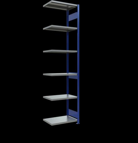 Stecksystem Anbauregal MULTIplus250 mit Längenriegel