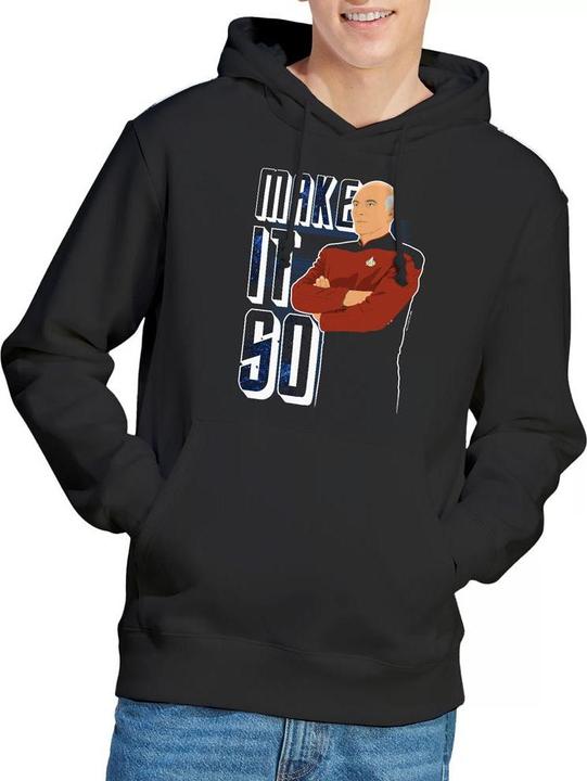 Immagine prodotto Make It So Felpa con Cappuccio Uomo (S)