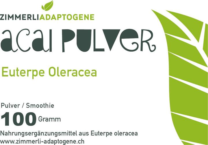 Produktbild Zimmerli Adaptogene Acai Pulver (1 Stück, Pulver, 100 g)