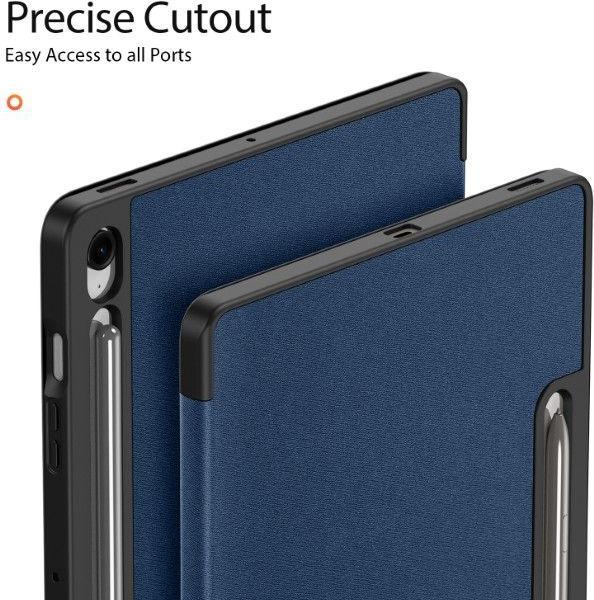 Actual product image Samsung Galaxy Tab S10 FE Plus - Ducis Domo Series, aufstellbares Flip-Etui, Blau (Samsung Galaxy Tab S10 FE+)