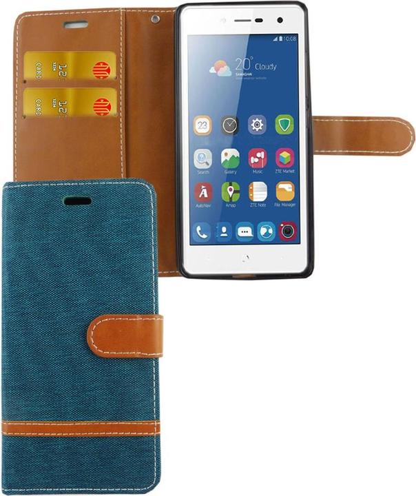 Produktbild König Design Hülle Handy Schutz für ZTE Blade L7 Case Cover Tasche Wallet Etui Handyhülle Neu (ZTE Blade L7)