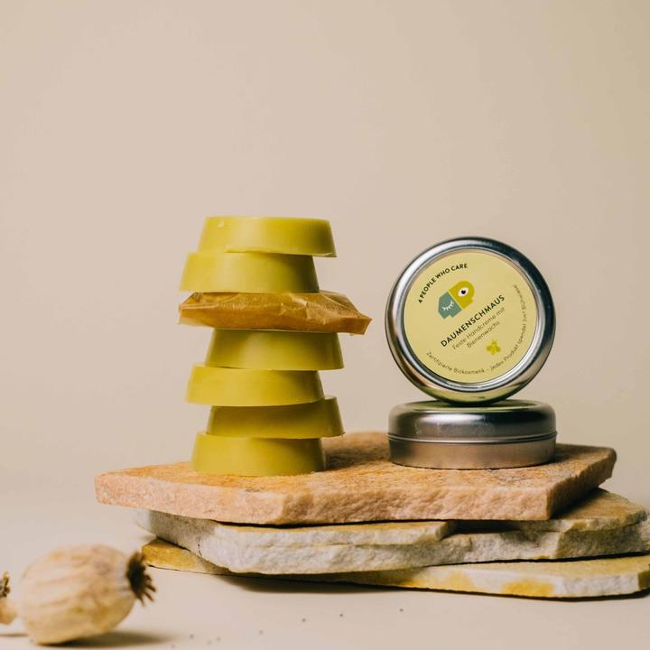 Produktbild 4peoplewhocare Feste Handcreme - Daumenschmaus (Nachfüller)