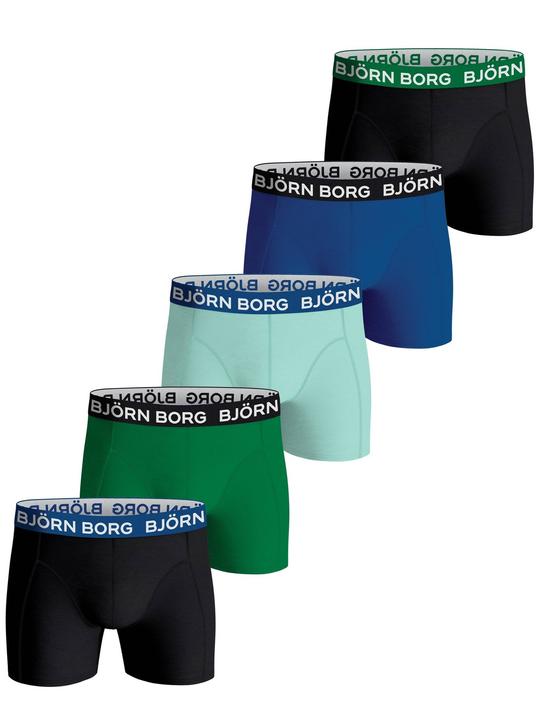 Immagine prodotto Björn Borg Boxer Casual Figure-hugging Essential Boxer - 16345 (XXL, Confezione da 5 pezzi)