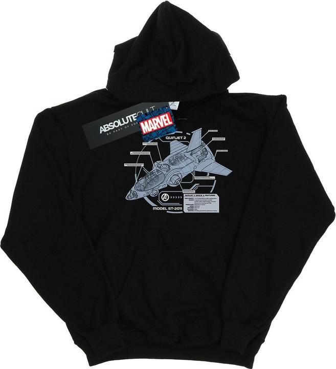 The Avengers Quinjet Breakdown Kapuzenpullover Jungen (152, 158)