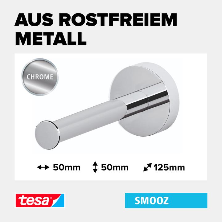 Produktbild tesa SMOOZ WC Ersatzrollenhalter inkl. Klebelösung ohne Bohren