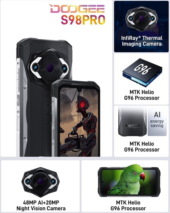 Image du produit Doogee S98 Pro Smartphone d'extérieur sans contrat