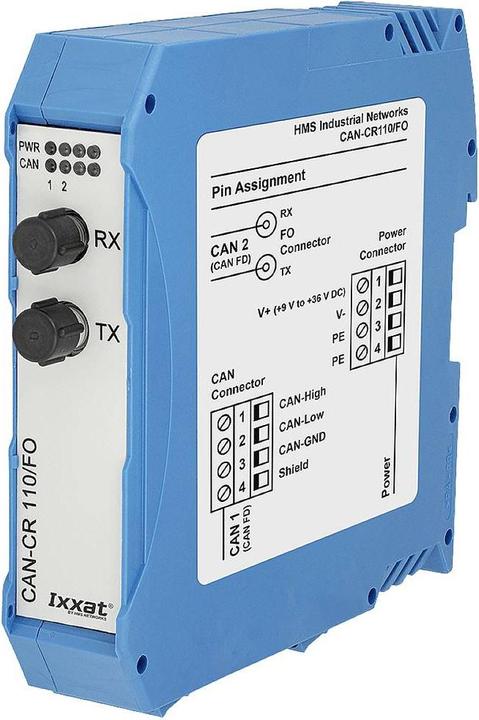 Actual product image Ixxat 1.01.0210.11020 CAN-CR110/FO CAN/CAN-FD Repeater 1pce.