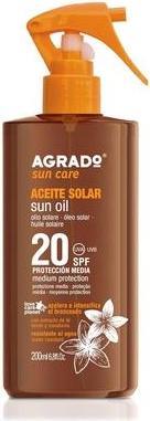 Actual product image Agrado Sun Oil SPF 20 with Natural Extracts Waterproof 200ml (Suntan oil, SPF 20, 200 ml, 2690 g)