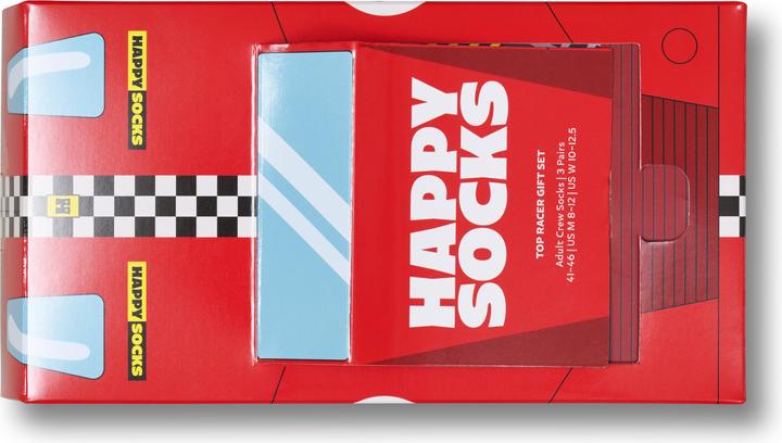 Immagine prodotto Happy Socks Confezione da 3 calzini Top Racer (confezione da 3, 36 - 40)