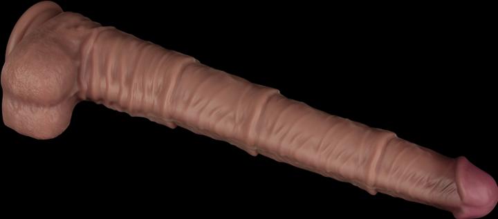 Actual product image Lovetoy Nature Cock 16" Dual Laye Bendable Cock XXL