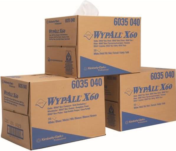 Produktbild Wypall Wischtücher X60 1-lagig 42,6x31,7cm Bragbox weiss (1 Stk.)