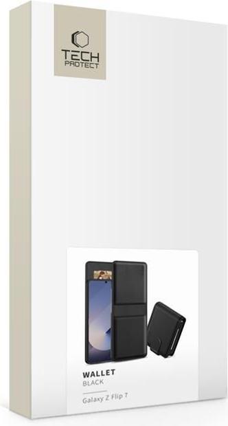 Actual product image Tech-Protect Wallet Case für Samsung Galaxy Z Flip 7 - Schwarz (Samsung Galaxy Z Flip7)