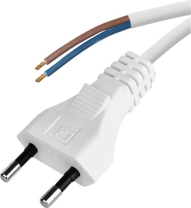 Actual product image Emos Connecting cable H03VVH2-F 2 x 0.75 mm white 5 m (S15275) (5 m)