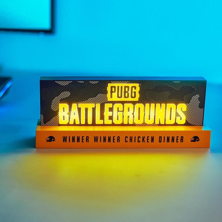 Actual product image Neamedia Playerunknown's Battlegrounds LED-Light Logo 22 cm