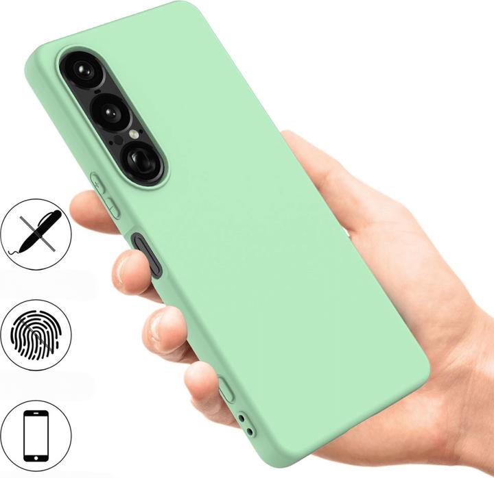 Produktbild Cover-Discount Sony Xperia 1 VII - Silikon Gummi Hülle mit Riemen (Sony Xperia 1 VI)