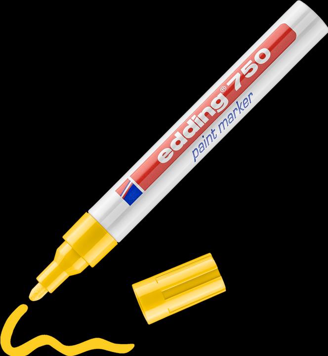 Produktbild Edding e-750 paintmarker gelb (Inhalt 10 Stk.) (Gelb, 4 mm, 10 x)