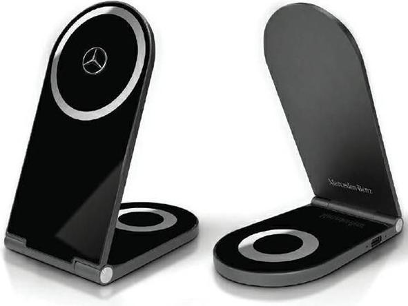Actual product image Mercedes składana ład. indukcyjna 2w1 MEMFBGSLK 15W czarny/black Silver Star MagSafe (15 W)