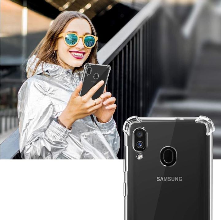Produktbild Screenguard Samsung Galaxy A40 Hülle Crystal Soft Airbag Bumper (Samsung Galaxy A40)