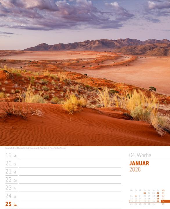 Produktbild Planet Erde - Landschaften der Welt - Wochenplaner Kalender 2026 (25 x 33 cm, Harter Einband, Deutsch)