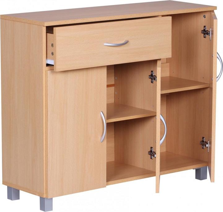 Produktbild FineBuy Sideboard Holz furniert Buche (30 x 75 cm)
