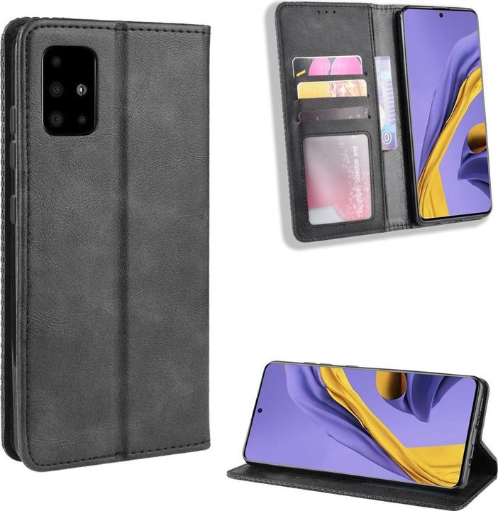 Actual product image Cover-Discount Galaxy A51 - Stand Flip Case Cover black (Samsung Galaxy A51)
